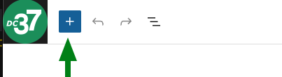 Block Inserter toolbar button