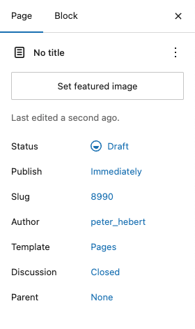 Page Settings